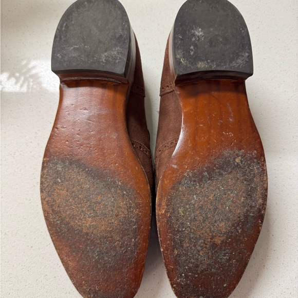 Brown Suede Tassel Loafers - Picture 2 of 2